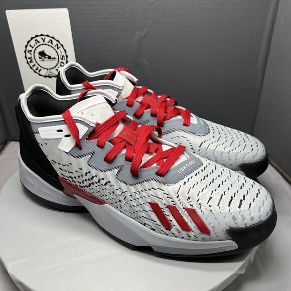 Adidas Don Issue 4 NC State Wolfpack Gray/Red Shoes (GZ9727) Men Size 12.5 NEW main image 8